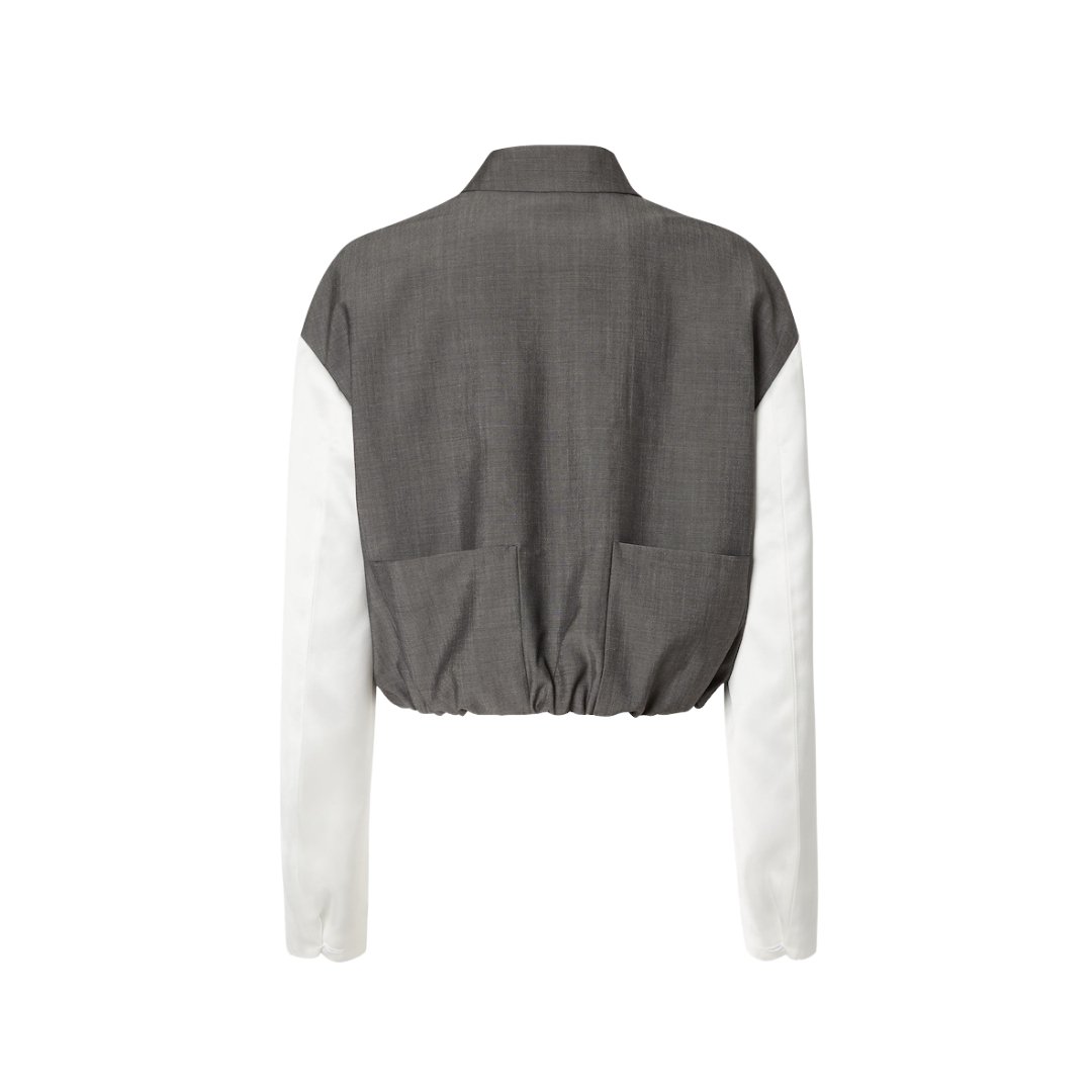 Mohair Stoff Grau – Bild 2