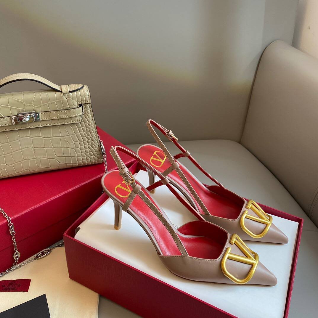 VLogo Signatur Slingback-Pumps – Bild 3