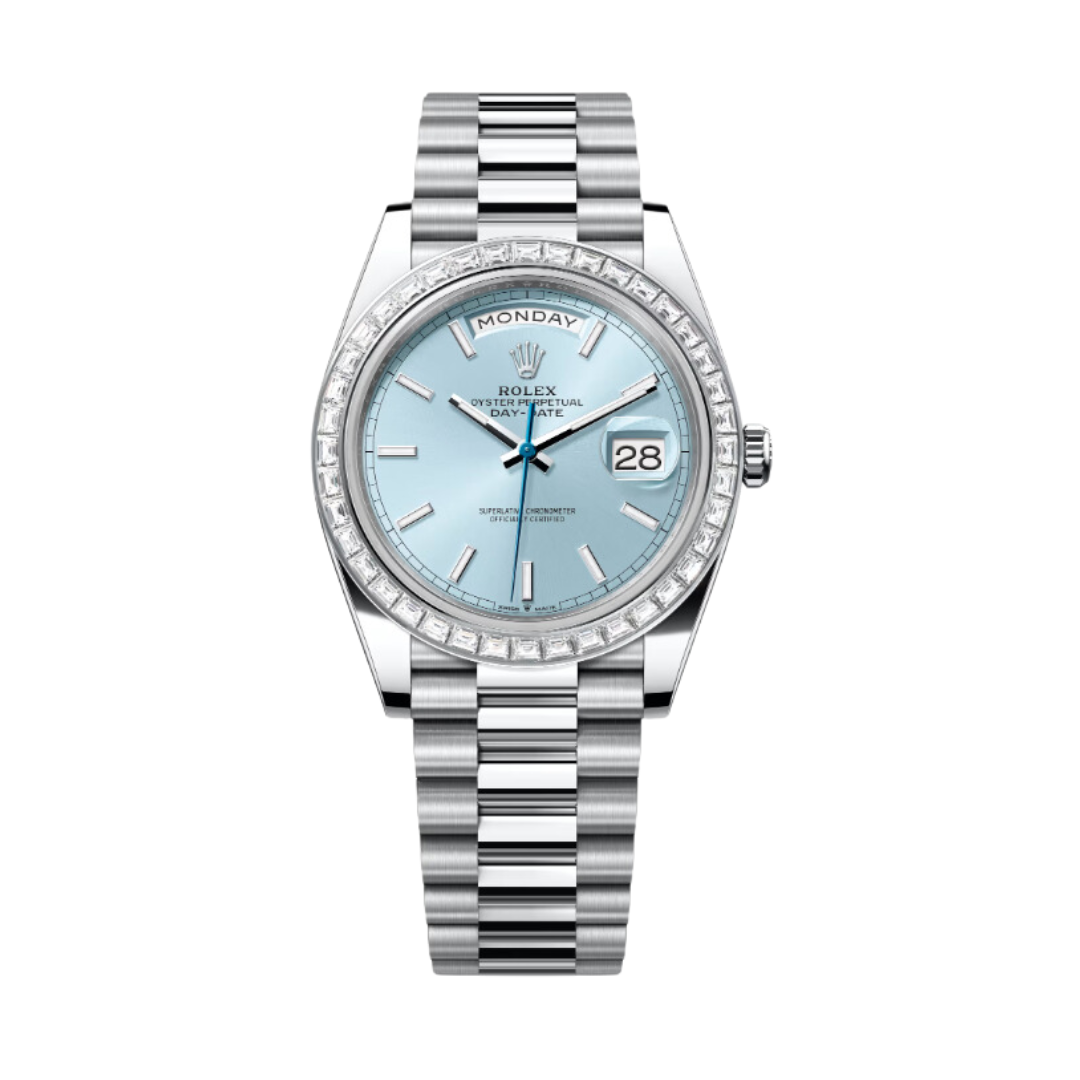 Day-Date 40 Blau/Silber