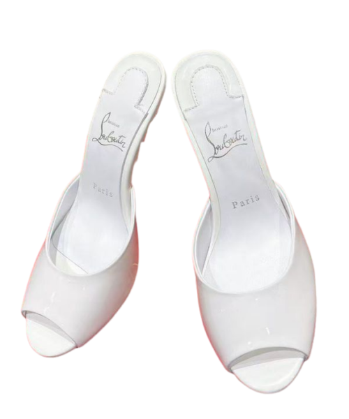 Christian Louboutin Mules Weiß