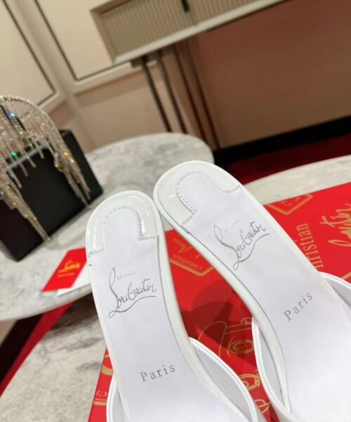 Alternative view of Christian Louboutin Mules Weiß